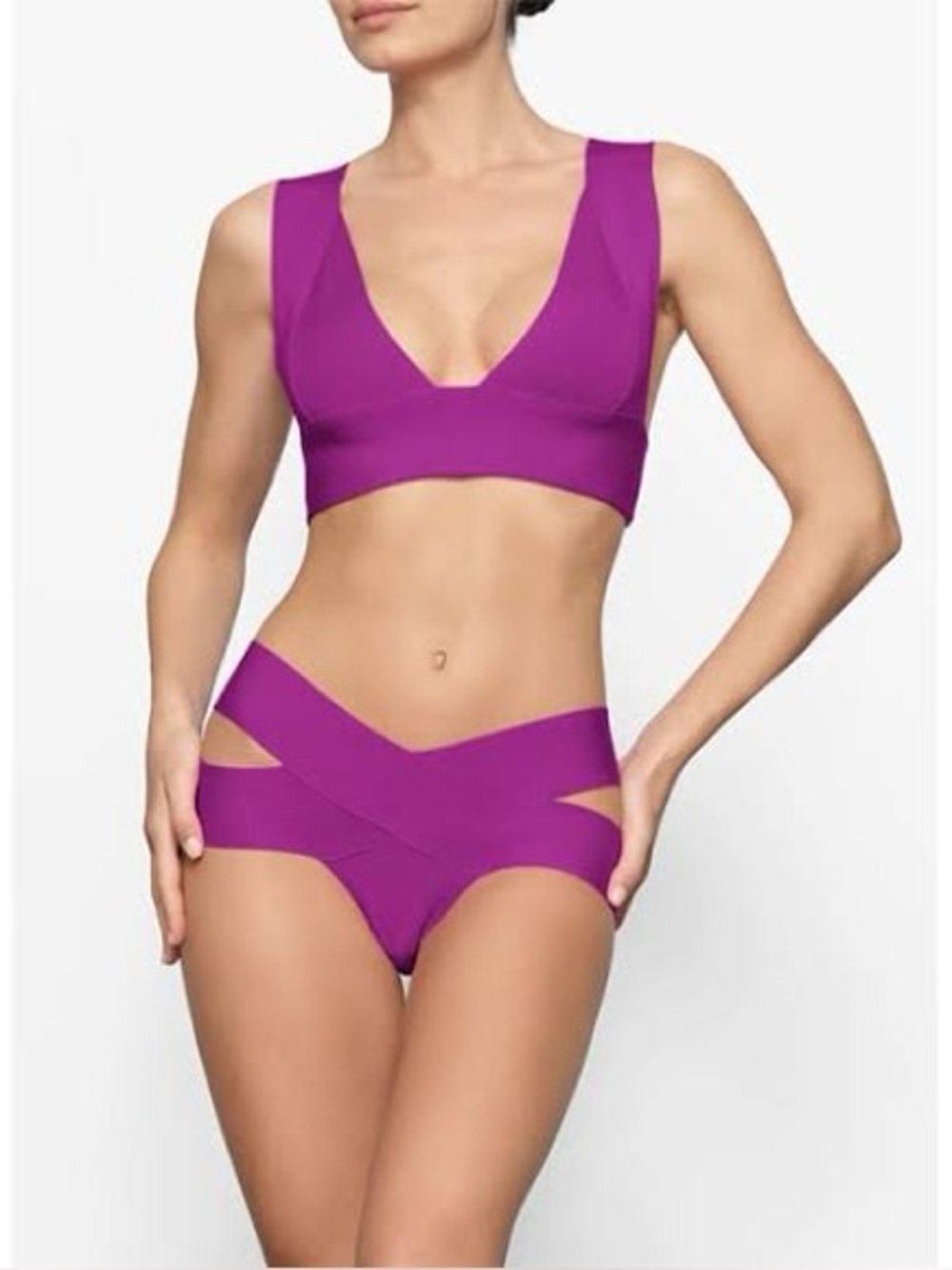 Skims Lollipop Bikini Lounge Set with sarong